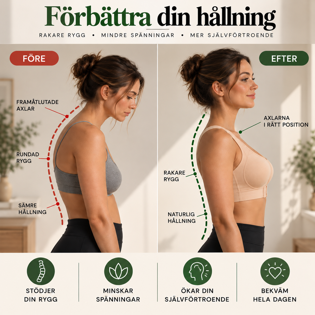 Hållnings-BH - Rak rygg utan att tänka